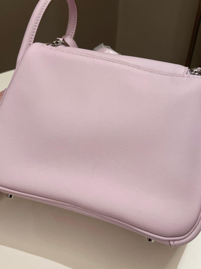 Hermes Mini Lindy Mauve Pale / Gold Swift