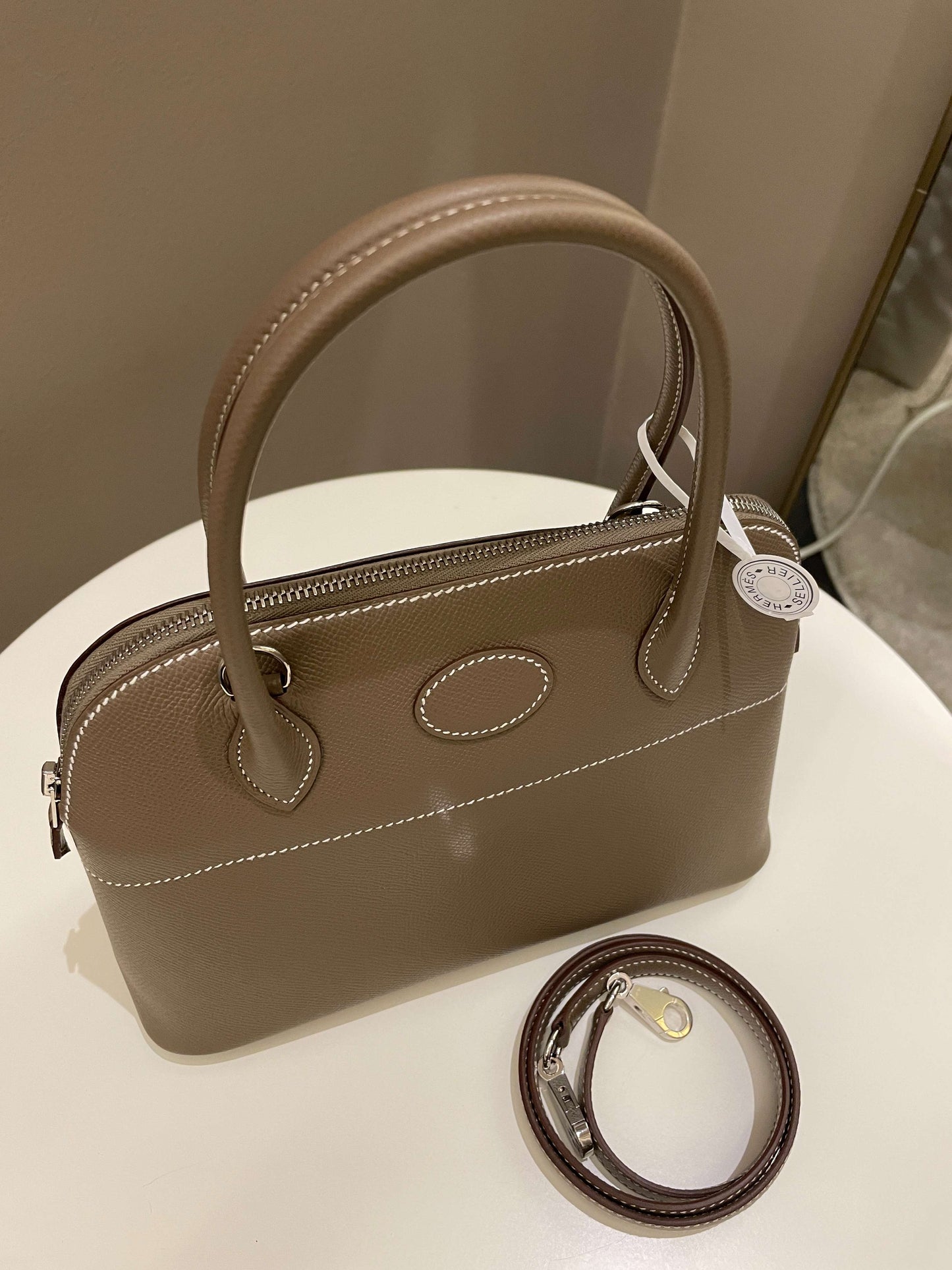 Hermes Bolide 27 Etoupe Epsom