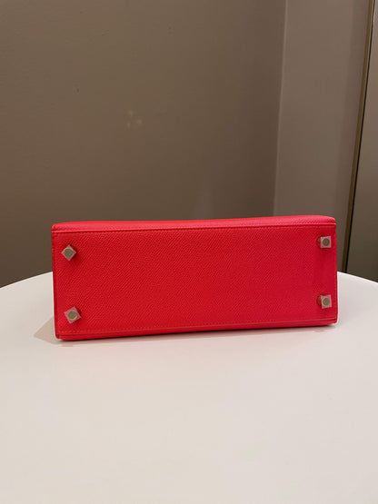 Hermes Kelly Sellier 25 Rouge Tomate Epsom