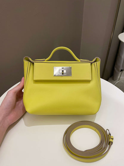 Hermes 24/24 Mini Lime Evercolor