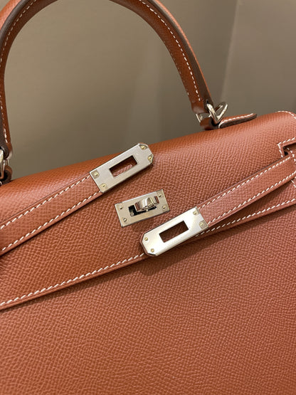 Hermes Kelly Sellier 25 Sienne Epsom