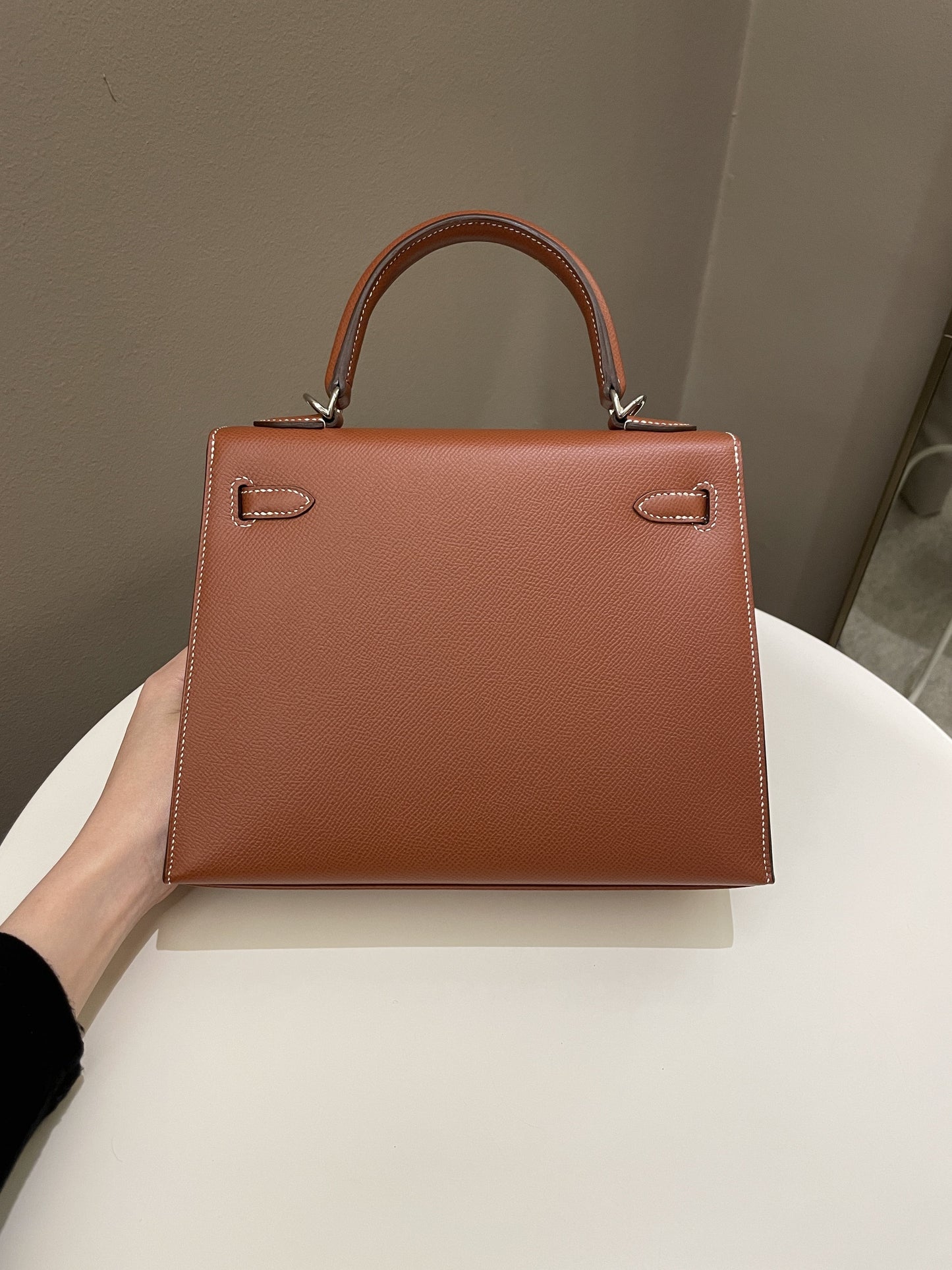 Hermes Kelly Sellier 25 Sienne Epsom