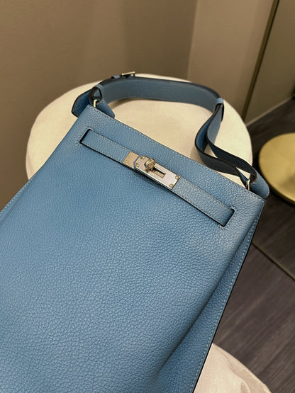 Hermes So Kelly 22 Turquoise Clemence