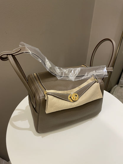 Hermes Lindy 26 Etoupe Clemence