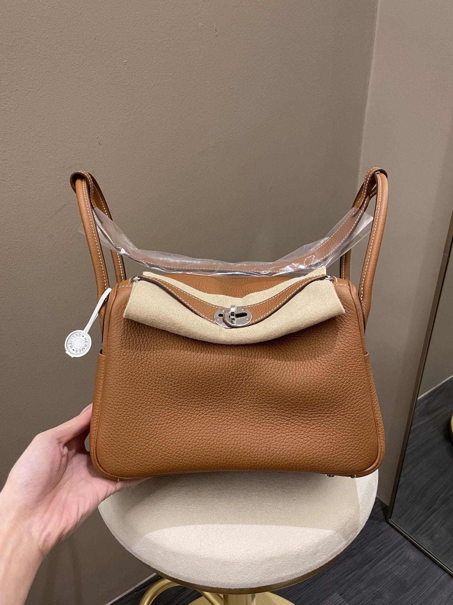 Hermes Lindy 26 Gold Clemence