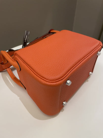 Hermes Mini Lindy Feu Clemence