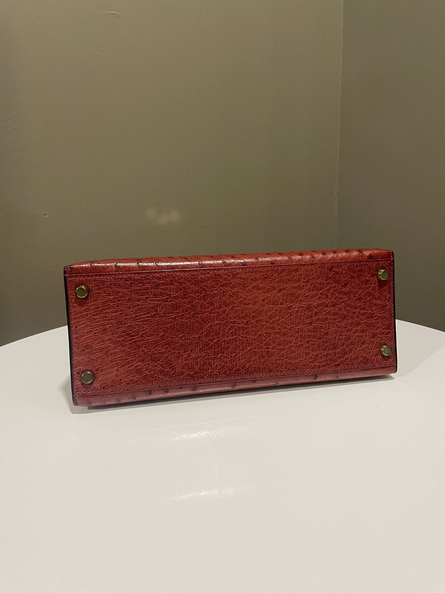 Hermes Kelly Sellier 28 Rouge H Ostrich