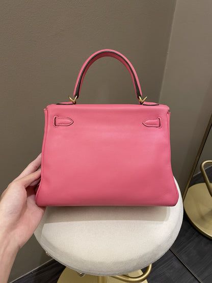 Hermes Kelly 25 Rose Azalea Swift