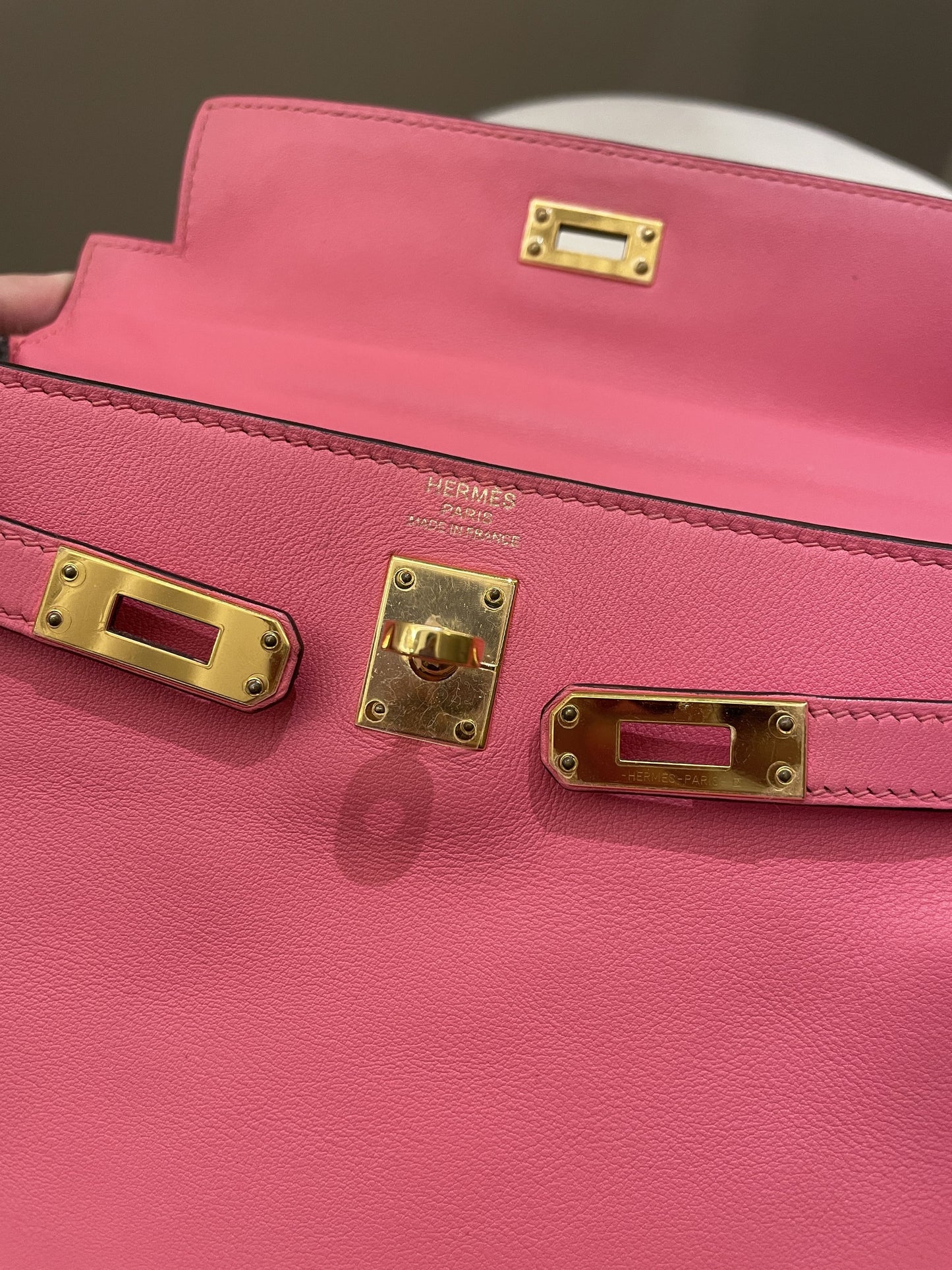 Hermes Kelly 25 Rose Azalea Swift