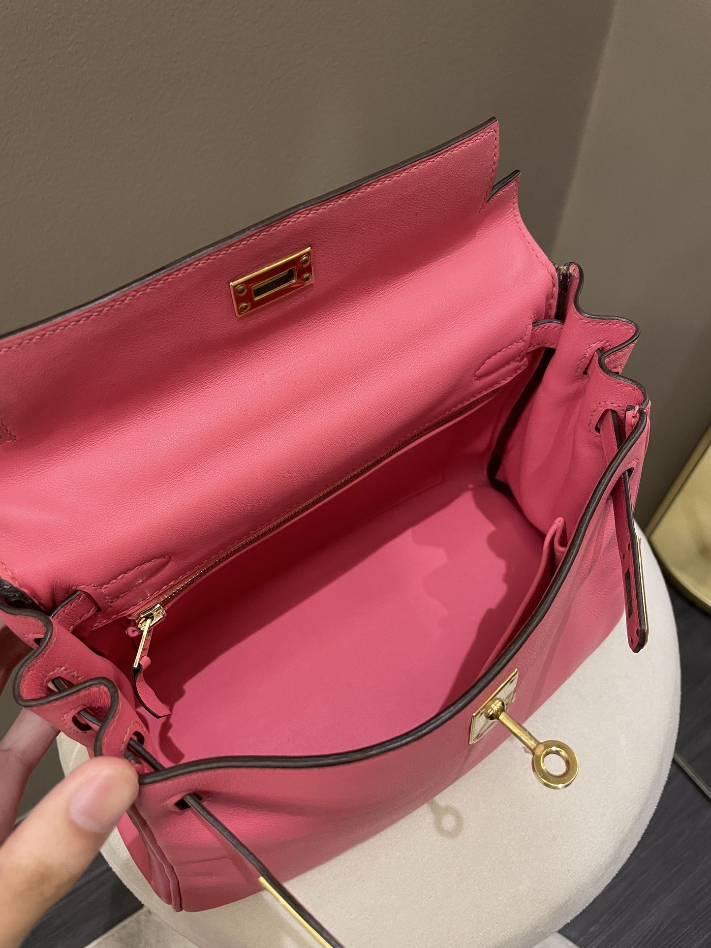 Hermes Kelly 25 Rose Azalea Swift