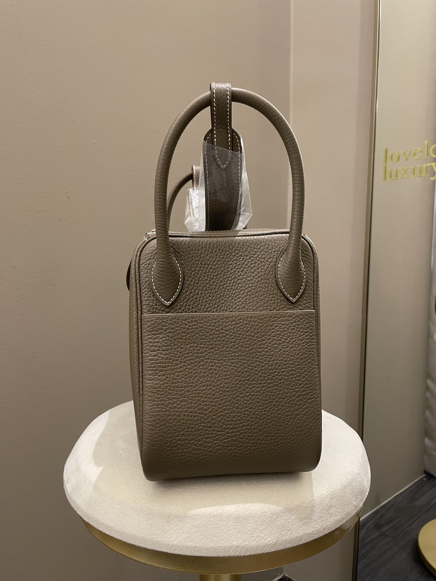 Hermes Lindy 30 Etoupe Clemence