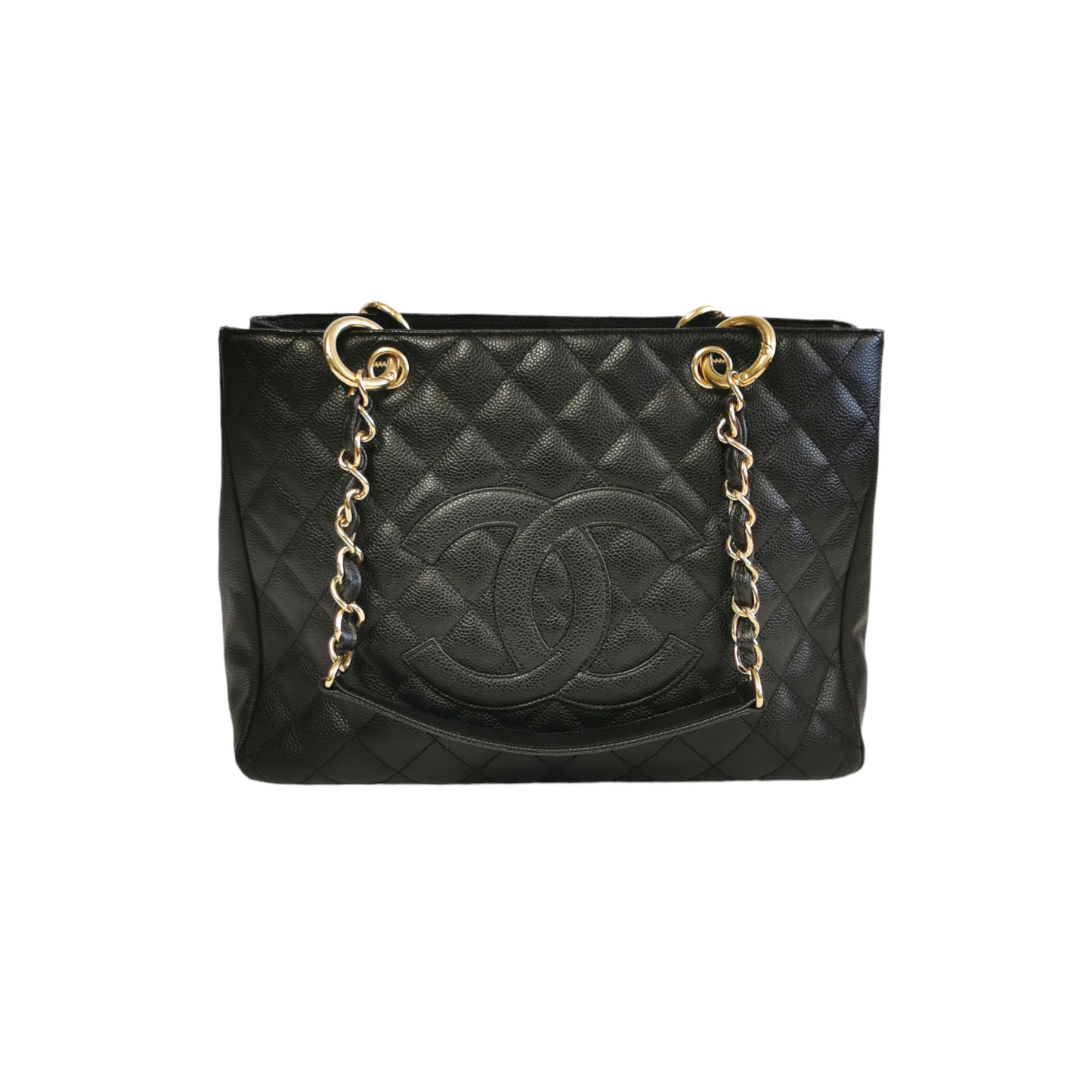 Chanel GST Black Caviar Gold