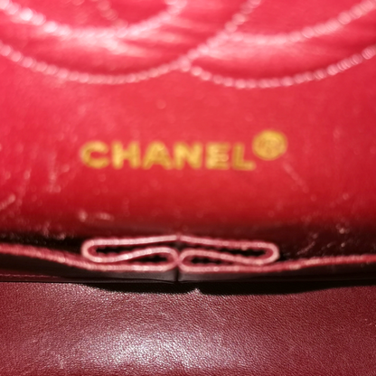 Chanel Classic Double Flap Medium Black Lambskin Gold