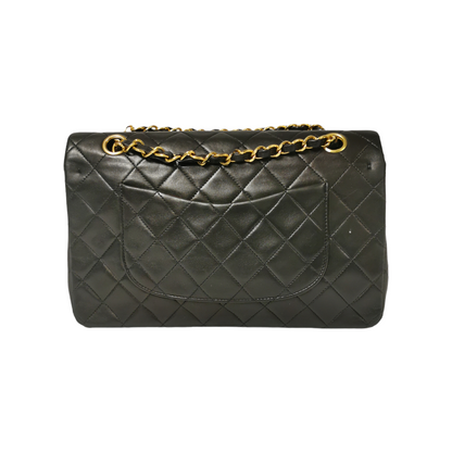 Chanel Classic Double Flap Medium Black Lambskin Gold