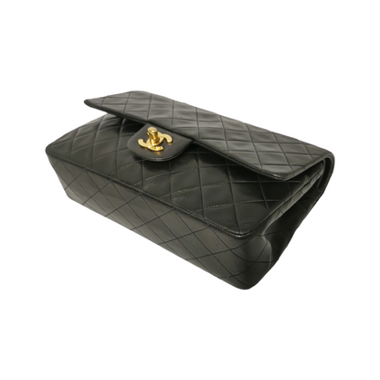 Chanel Classic Double Flap Medium Black Lambskin Gold