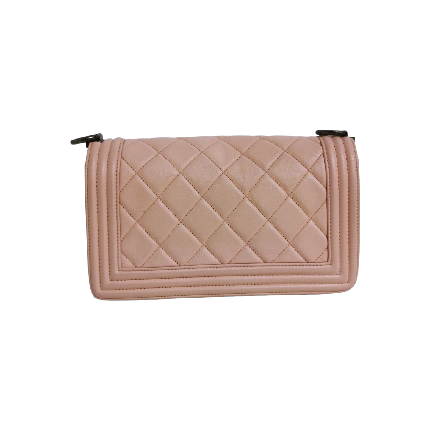 Chanel Boy Medium Light Pink Calfskin Ruthenium