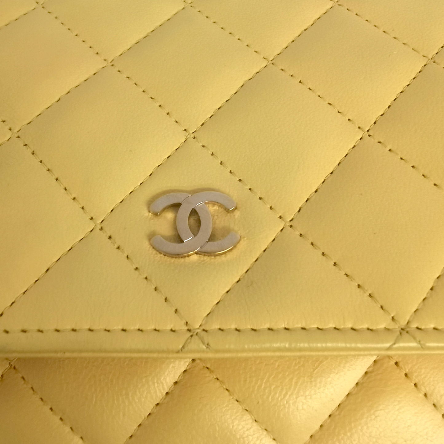 Chanel WoC Yellow Lambskin Gold