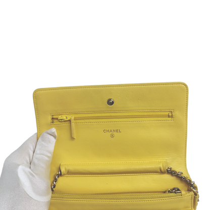 Chanel WoC Yellow Lambskin Gold