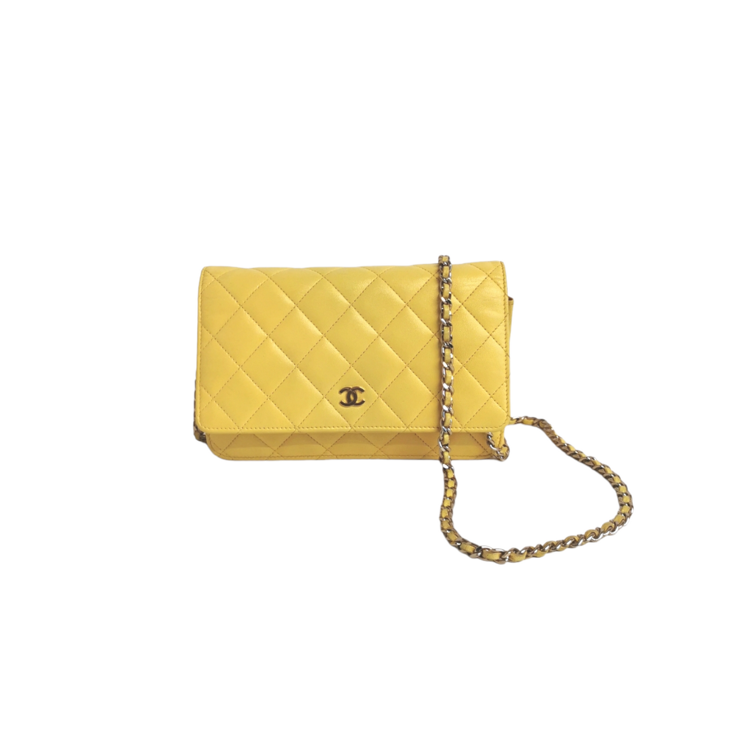 Chanel WoC Yellow Lambskin Gold