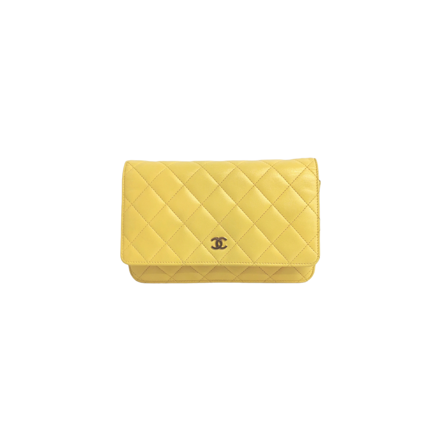 Chanel WoC Yellow Lambskin Gold