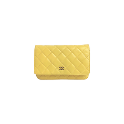 Chanel WoC Yellow Lambskin Gold