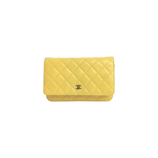 Chanel WoC Yellow Lambskin Gold