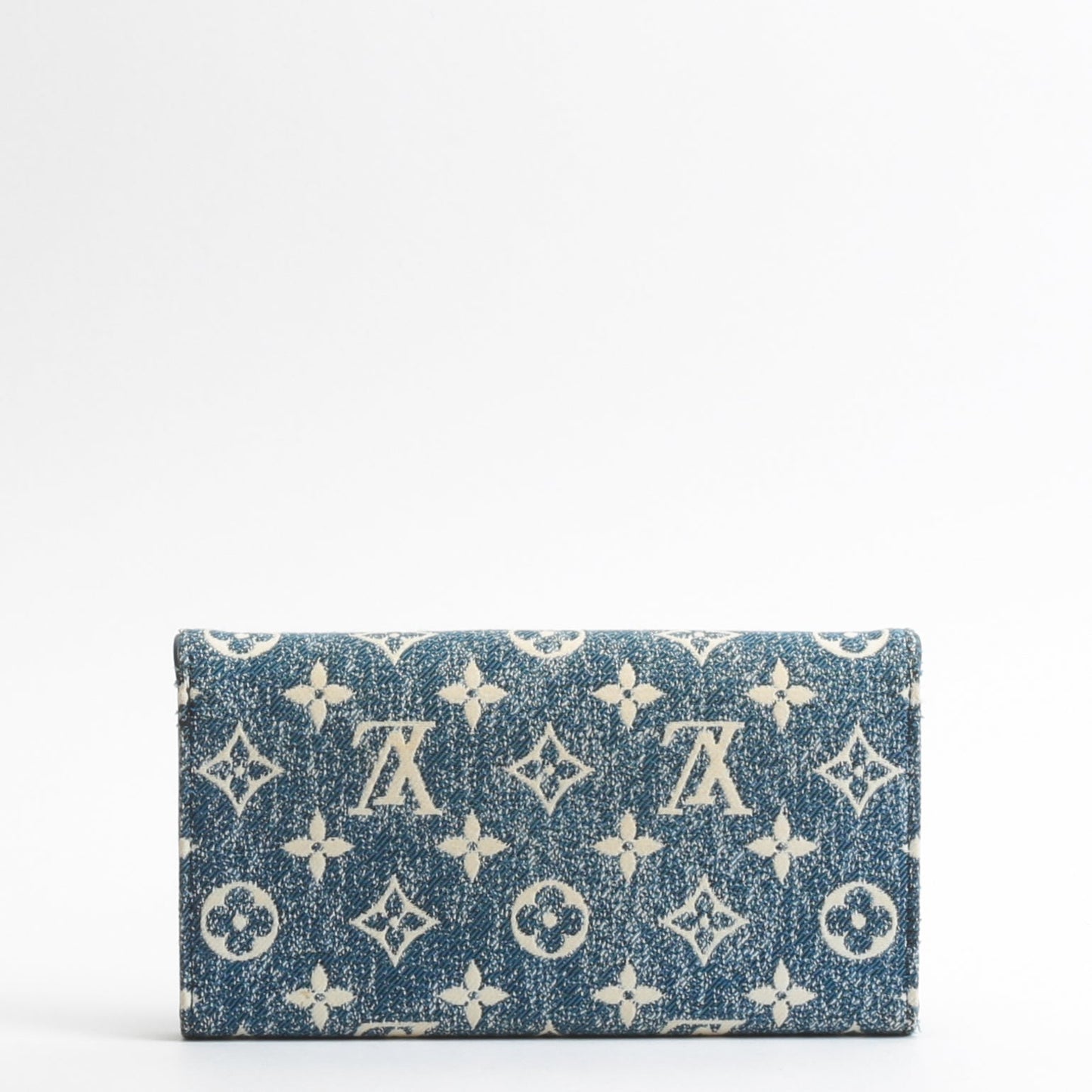 LOUIS VUITTON Jacquard Denim Sarah Wallet