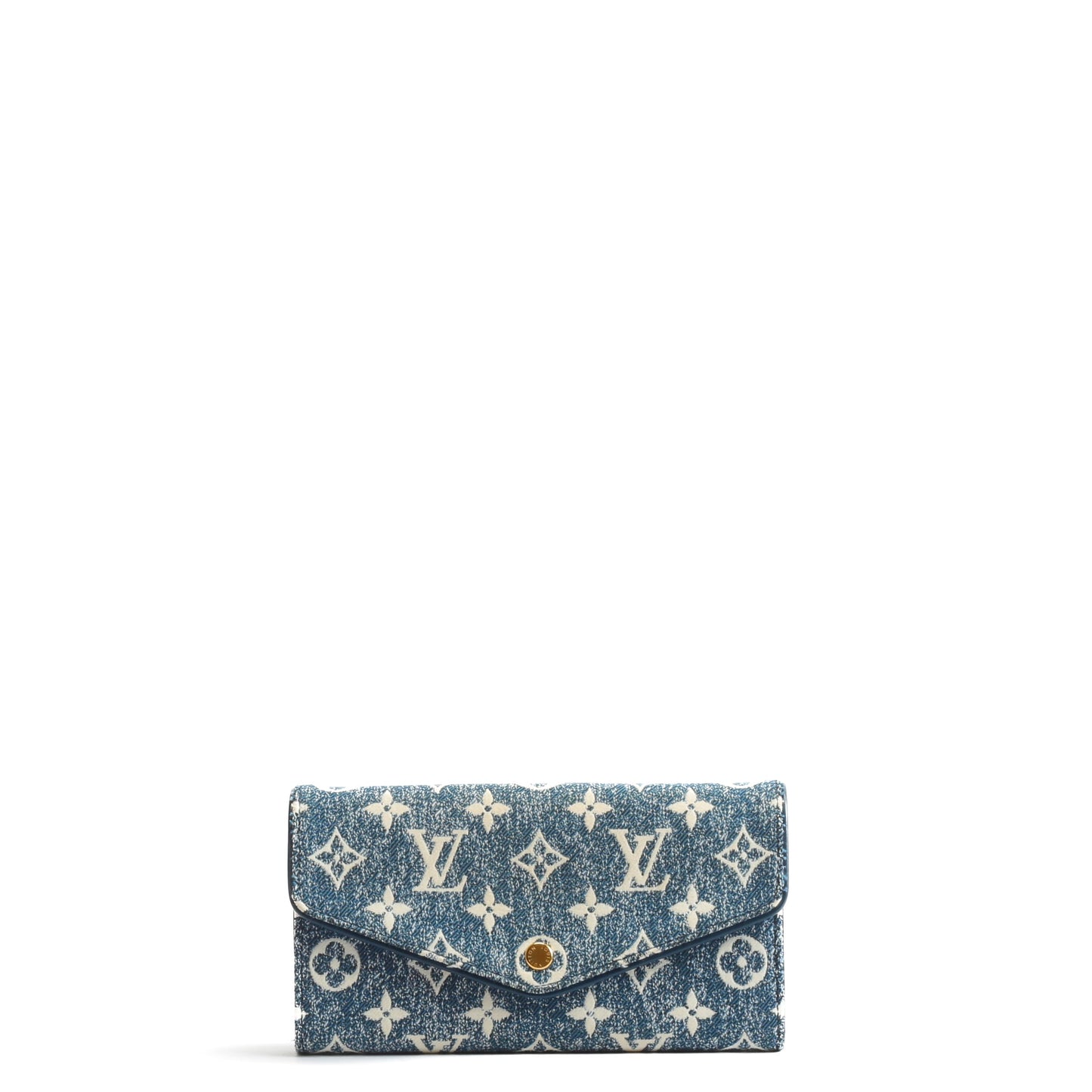 LOUIS VUITTON Jacquard Denim Sarah Wallet