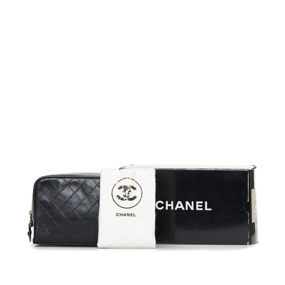 Chanel Clutch Black Lambskin Gold