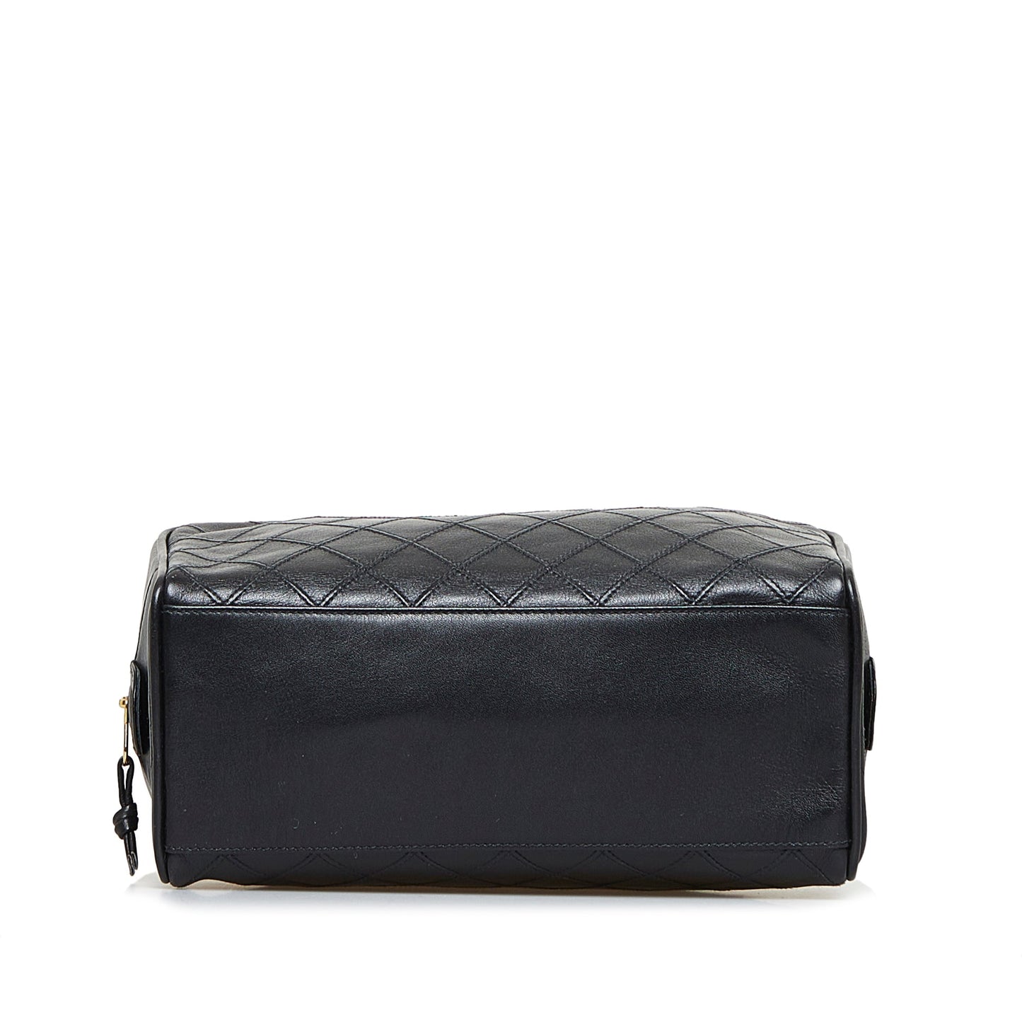 Chanel Clutch Black Lambskin Gold