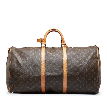 Louis Vuitton  Monogram Keepall Bandouliere 60 Travel Bag