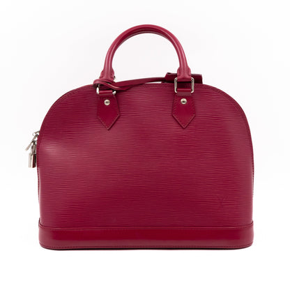 Alma PM Epi Leather Fuchsia with Shoulder Strap