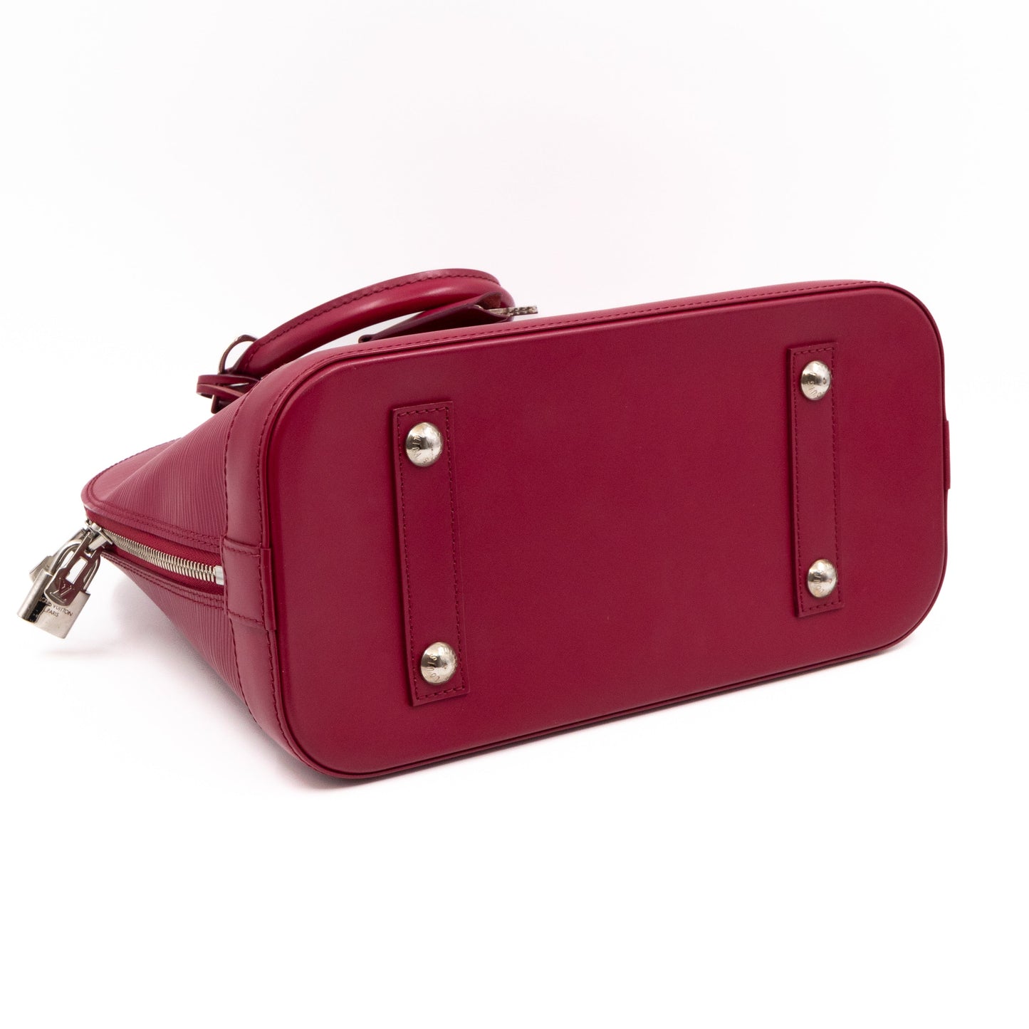 Alma PM Epi Leather Fuchsia with Shoulder Strap