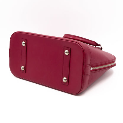 Alma PM Epi Leather Fuchsia with Shoulder Strap