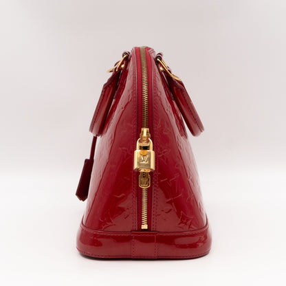 Alma PM Vernis Red with Shoulder Strap