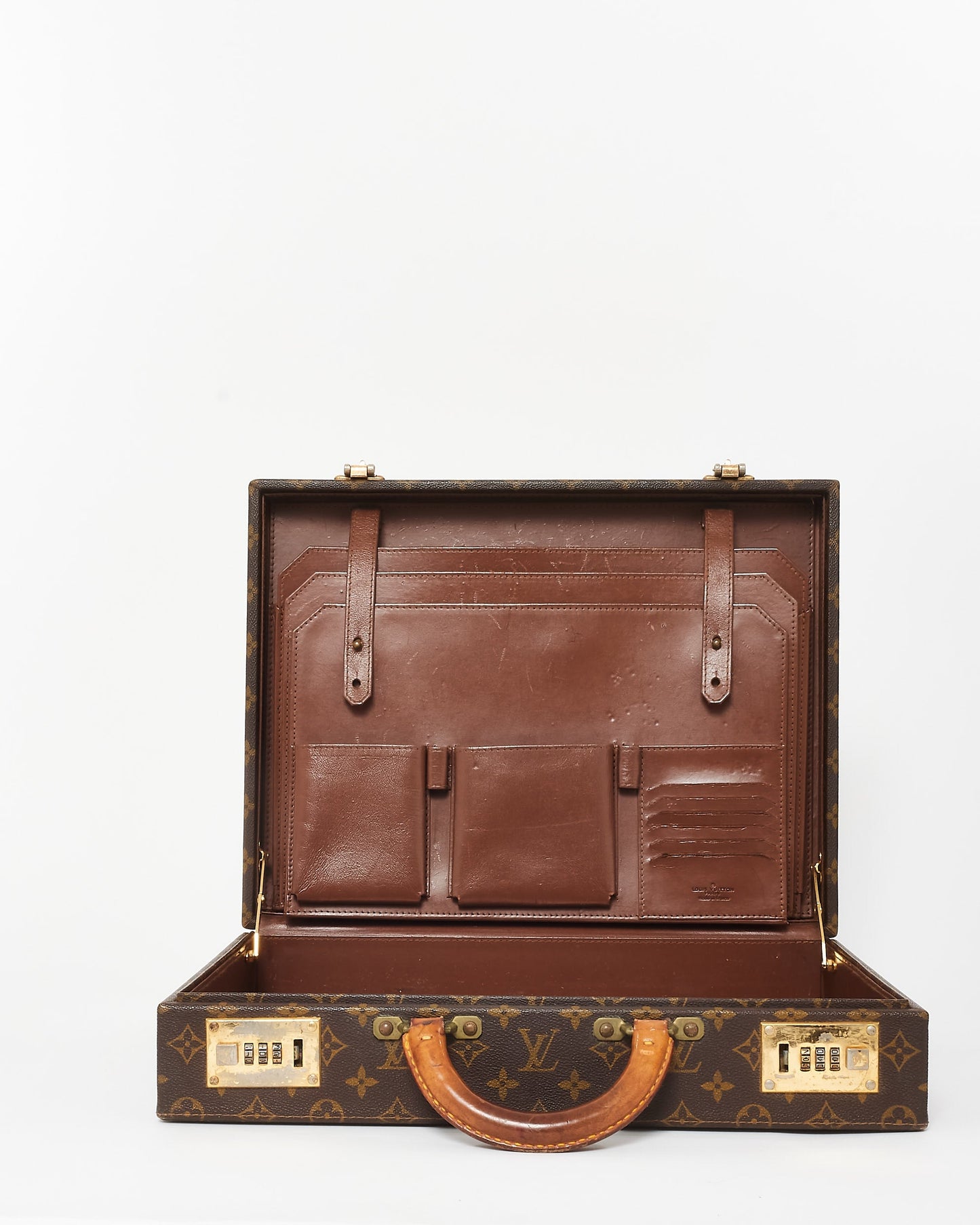 Louis Vuitton Vintage Monogram Coated Canvas Trunk Briefcase