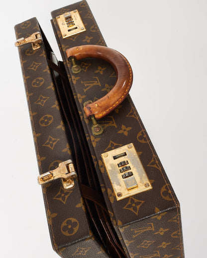 Louis Vuitton Vintage Monogram Coated Canvas Trunk Briefcase