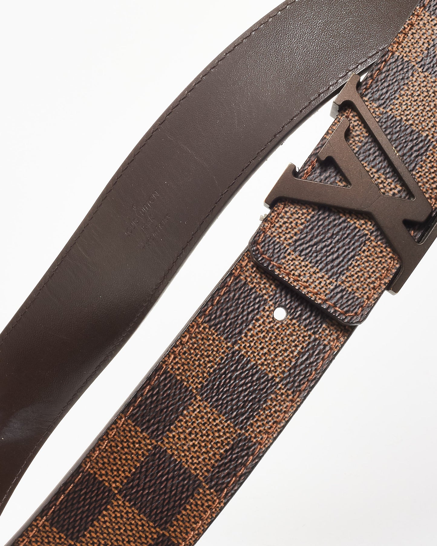 Louis Vuitton Damier Ebene Logo Belt - 90/36