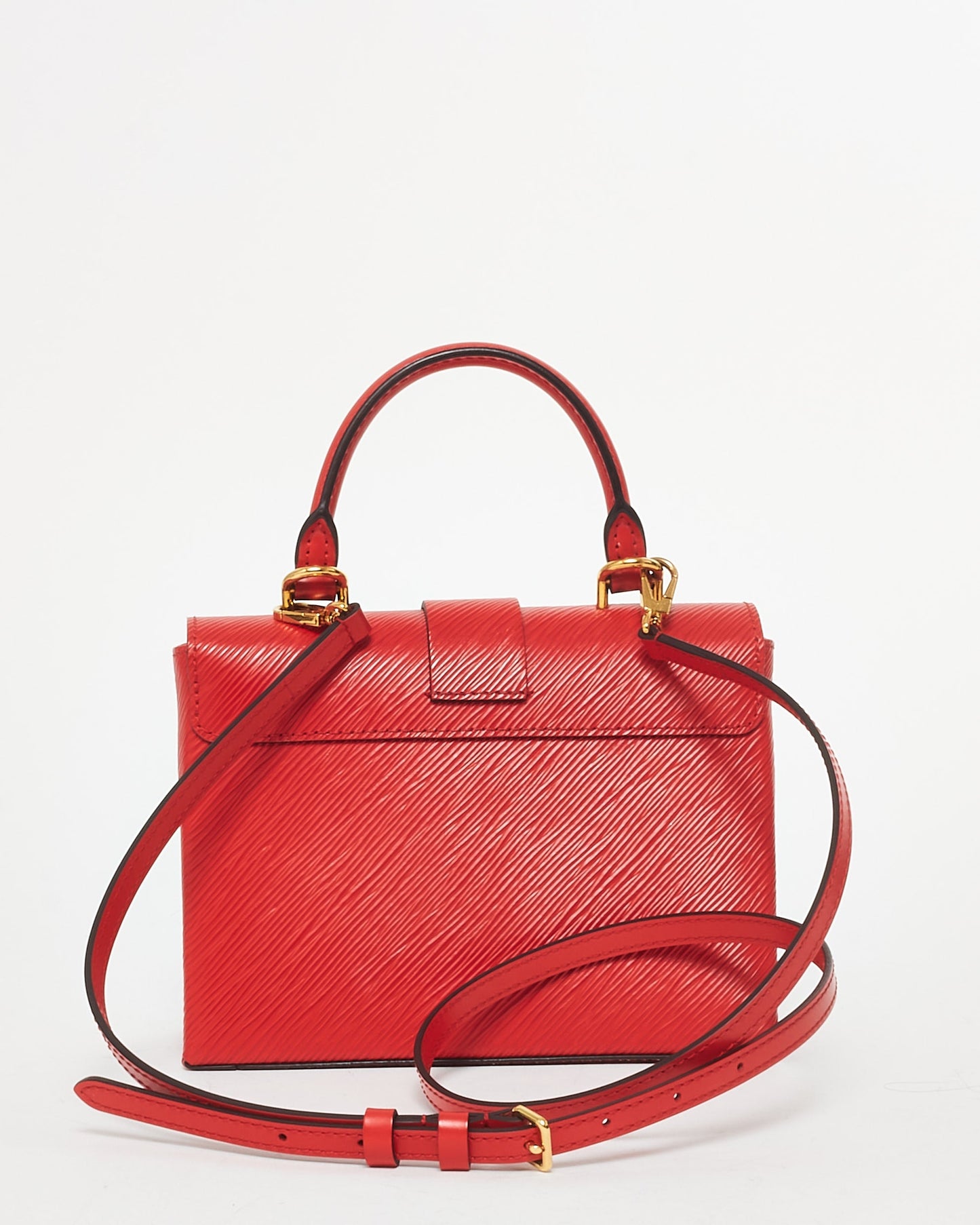 Louis Vuitton Red Epi Leather Locky BB Top Handle Bag