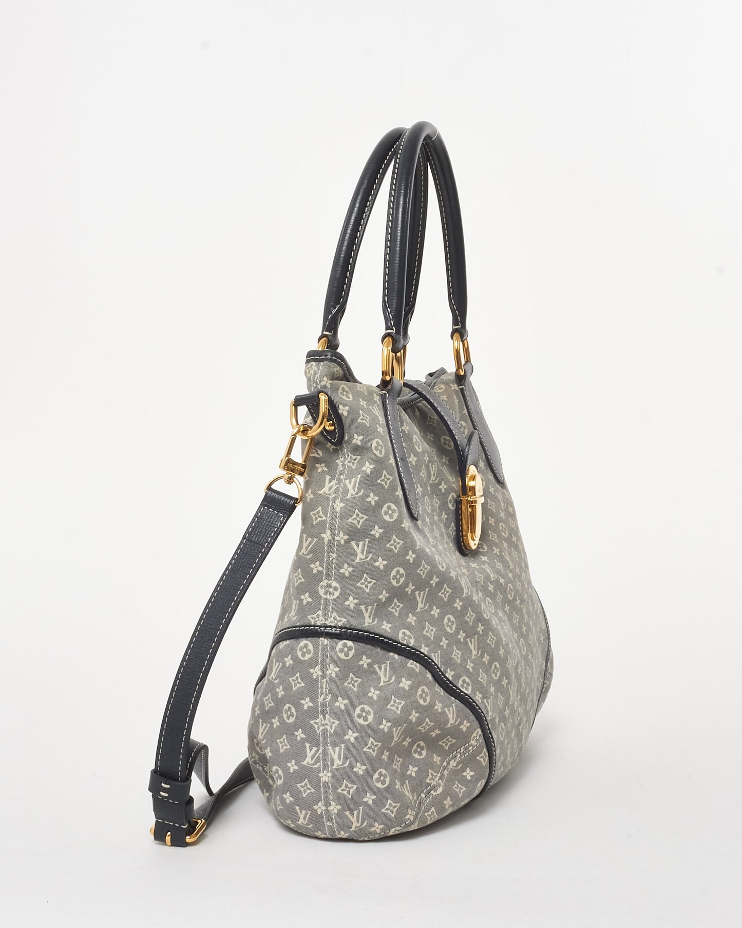 Louis Vuitton Blue Mini Lin Canvas Idylle Elegie 2Way Shoulder Bag