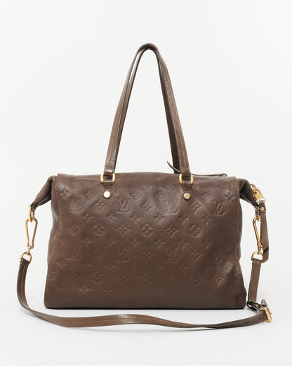 Louis Vuitton Taupe Monogram Empreinte Leather Lumineuse PM Bag