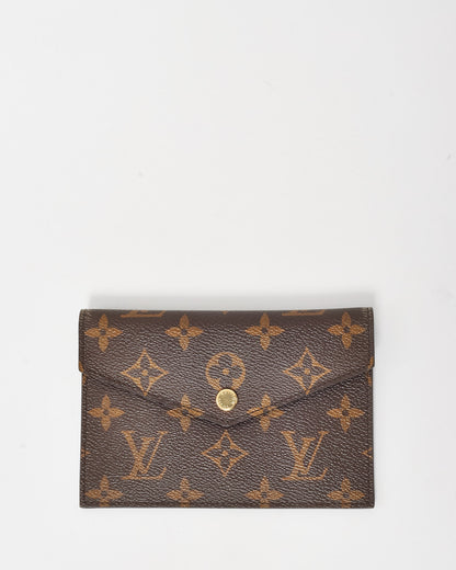 Louis Vuitton Monogram Canvas Envelope Card Case Wallet