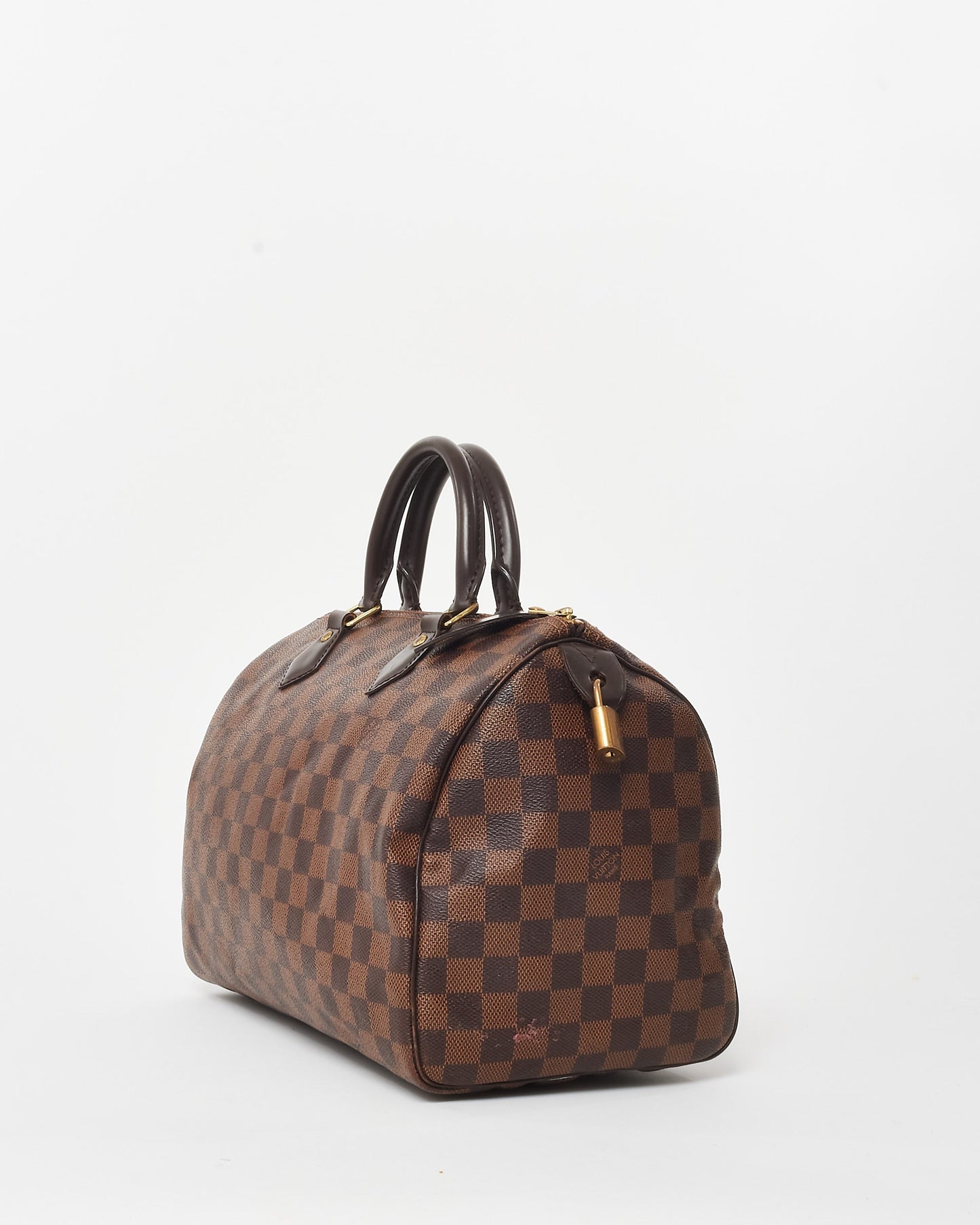 Louis Vuitton Damier Ebene Coated Canvas Speedy 30 Bag