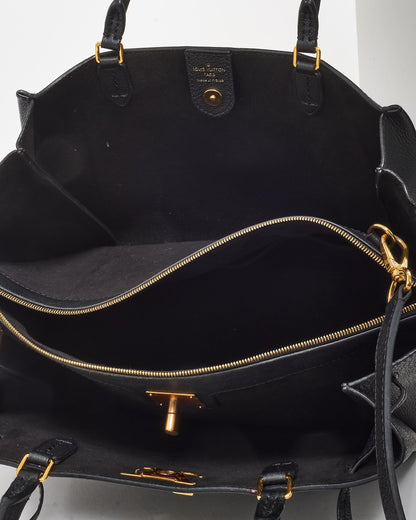 Louis Vuitton Black Leather Lockme Convertible Tote Bag