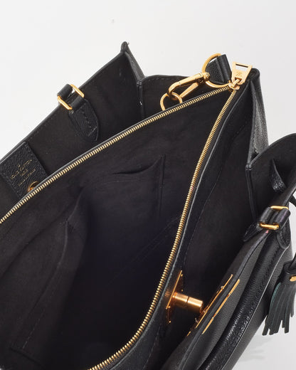 Louis Vuitton Black Leather Lockme Convertible Tote Bag