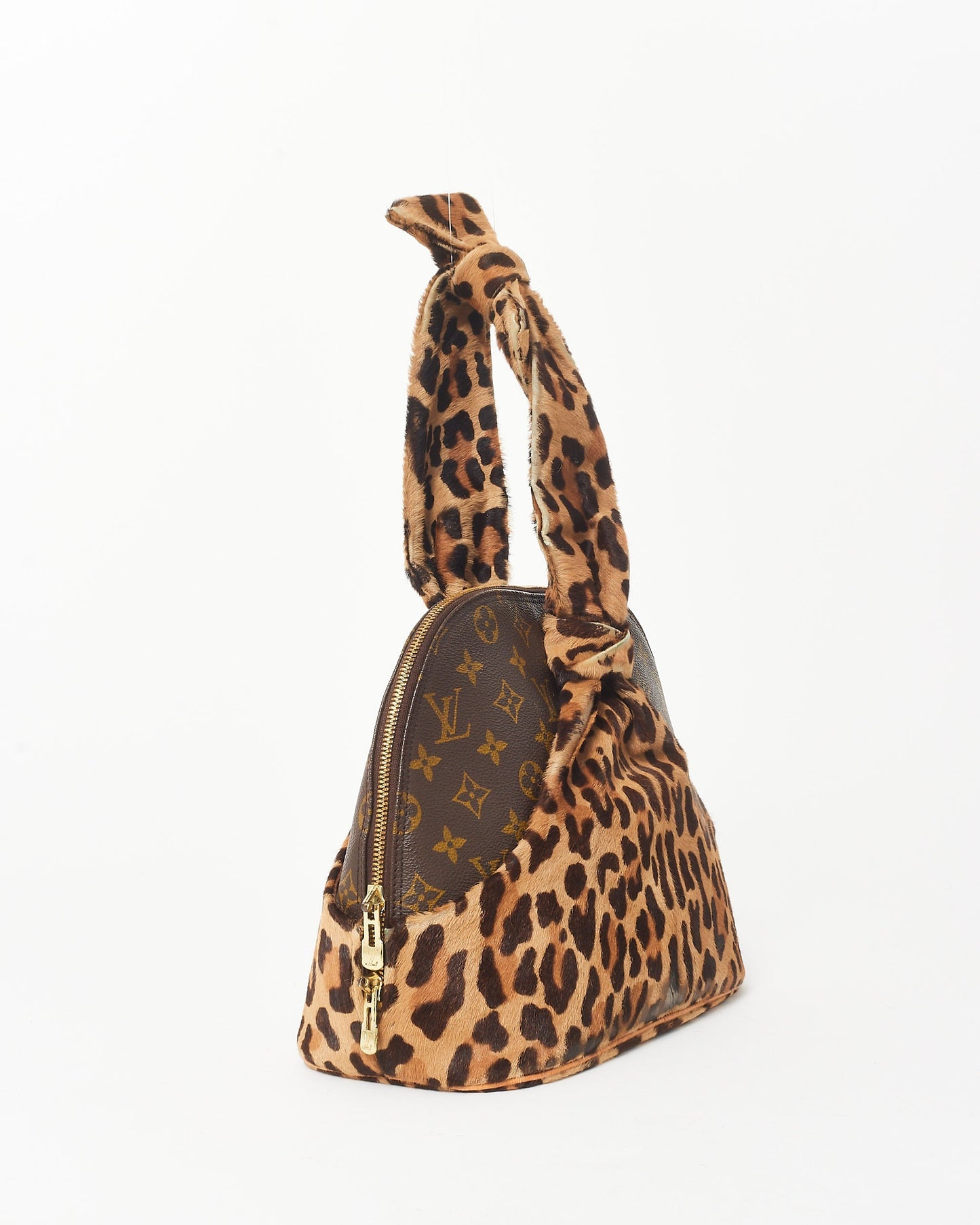 Louis Vuitton x Alaïa Limited Edition Leopard Pony Hair Monogram Alma + Full Set