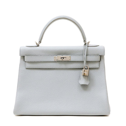 Hermes Kelly 32cm Gris Perle Togo w/ Palladium Hardware