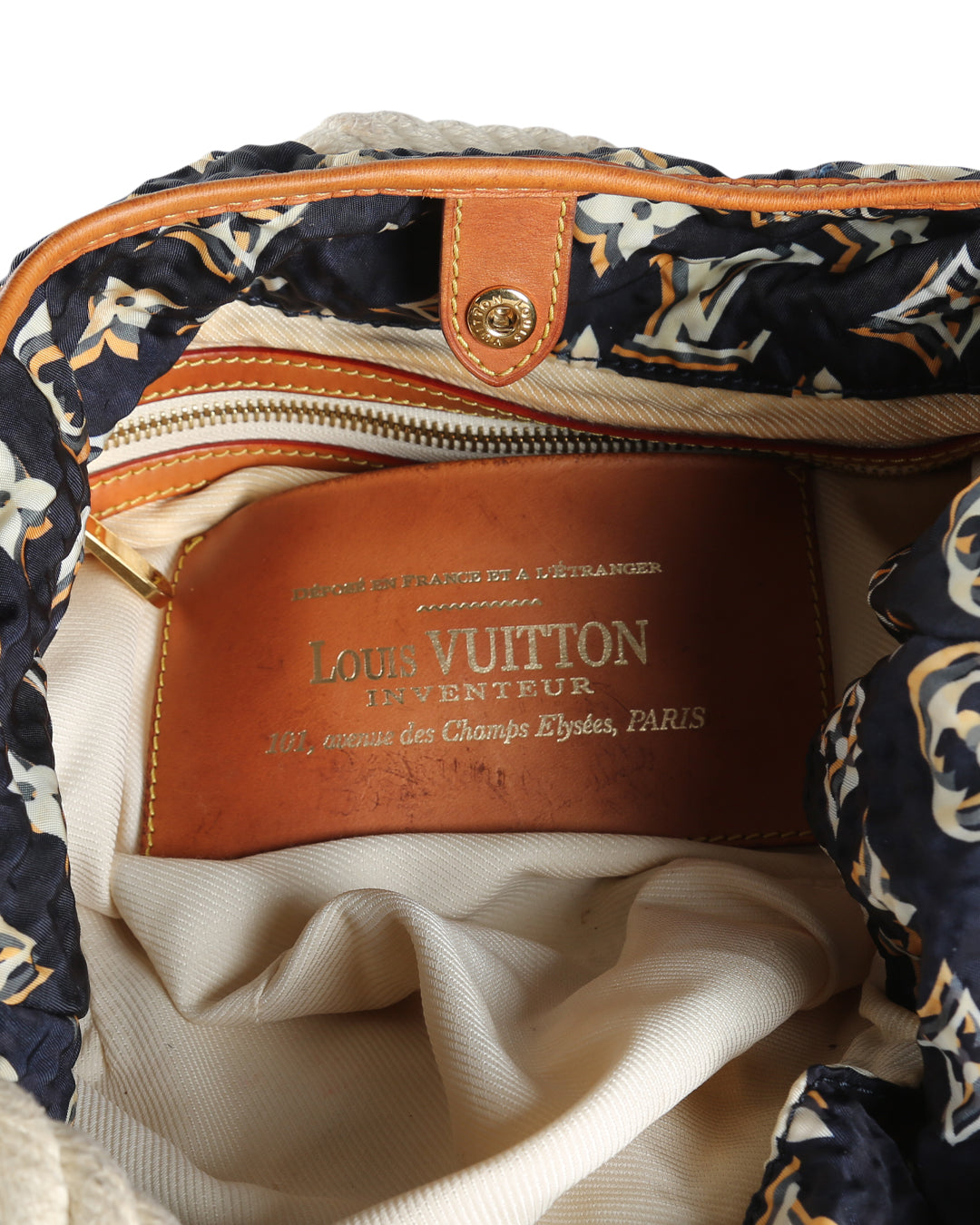 Louis Vuitton  Navy Blue Monogram Nylon Limited Edition Bulles MM Bag