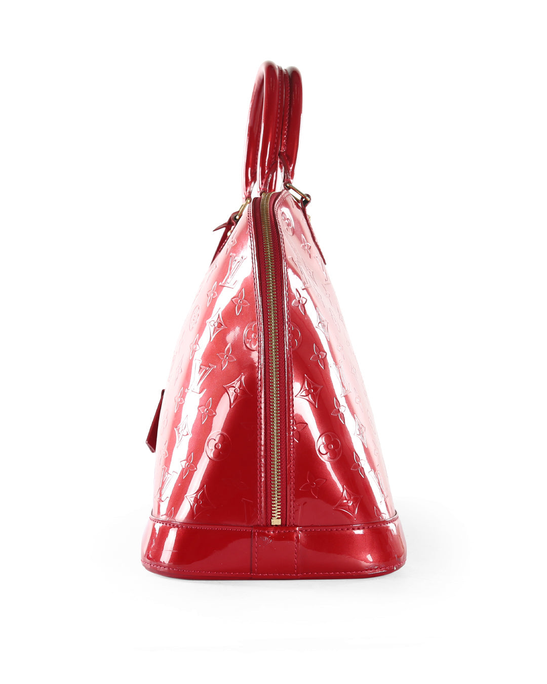 Louis Vuitton  Red Patent Leather Alma GM Bag