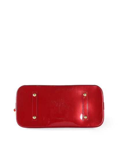 Louis Vuitton  Red Patent Leather Alma GM Bag